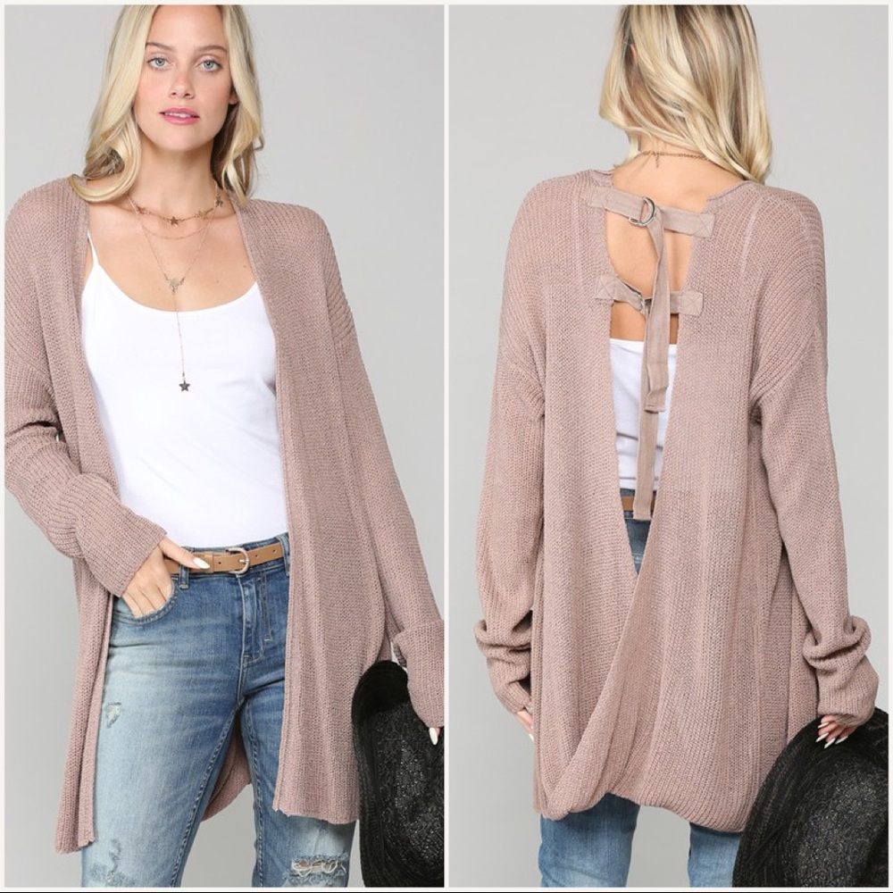 Open Back Cardigan - Picture 2 of 5